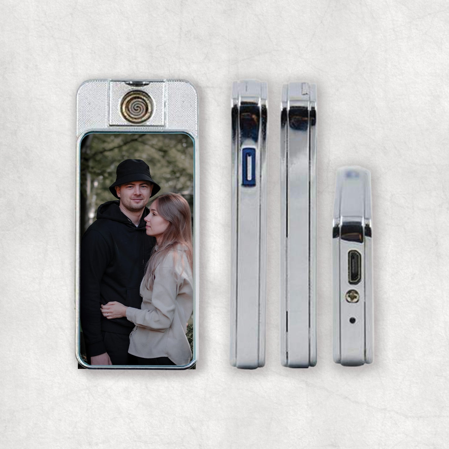 Personalised Photo & Text | Electric USB Lighter | Love