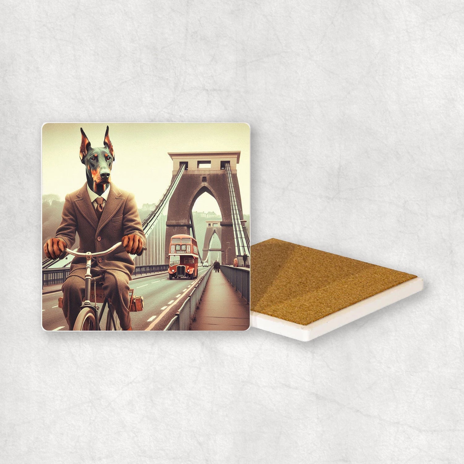 Dobermann | Dogs | Ceramic Coasters | Treat Yourself & Others