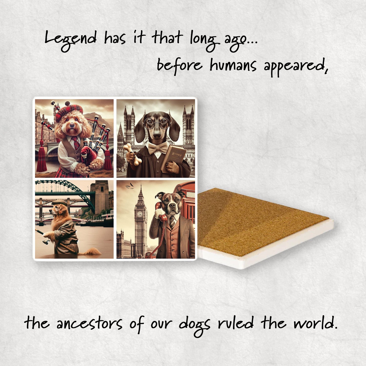 Dogs | Ceramic Coasters | Treat Yourself & Others