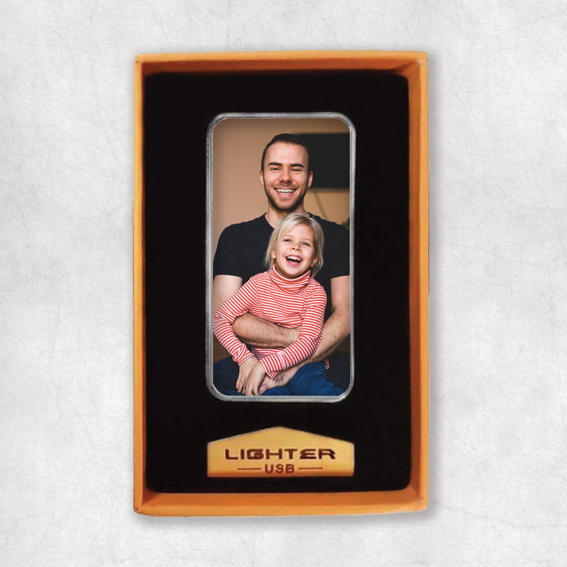 Lighter USB device an elegant box.