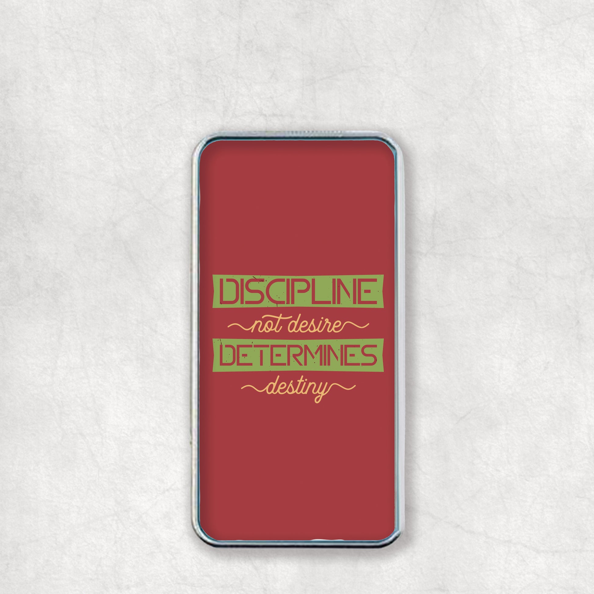Personalised USB Electric Lighter with 'Disciplone not desire determines destiny' text design on the back, a great gift for any occasion.