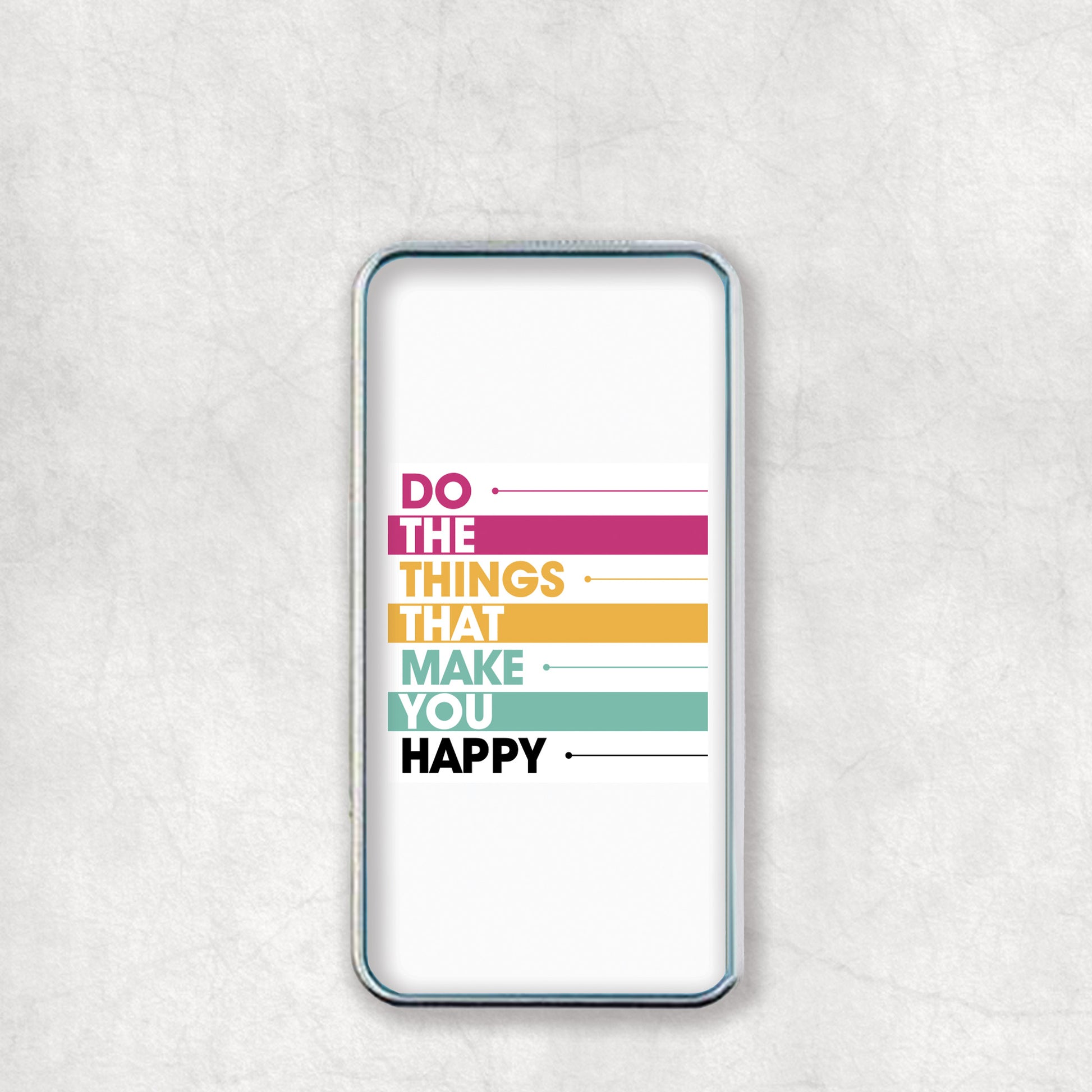 Personalised USB Electric Lighter with 'Do the things that make you happy' text design on the back, a great gift for any occasion.