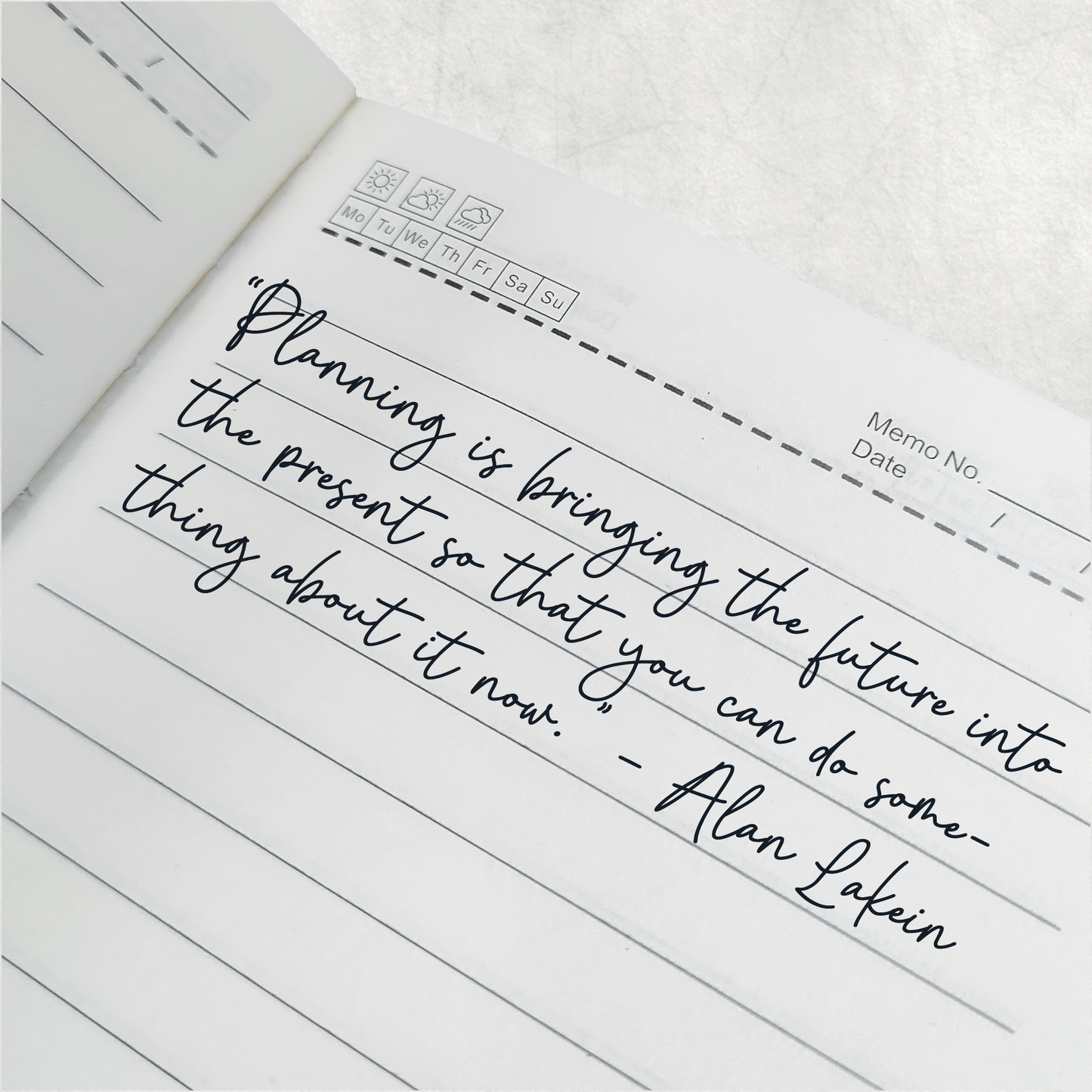 Leather notebook in A6 or A5 size, with inspirational quote, gift for friend or any occasion