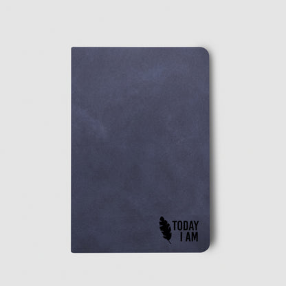 Leather notebook in A6 or A5 size, with inspirational quote, gift for friend or any occasion