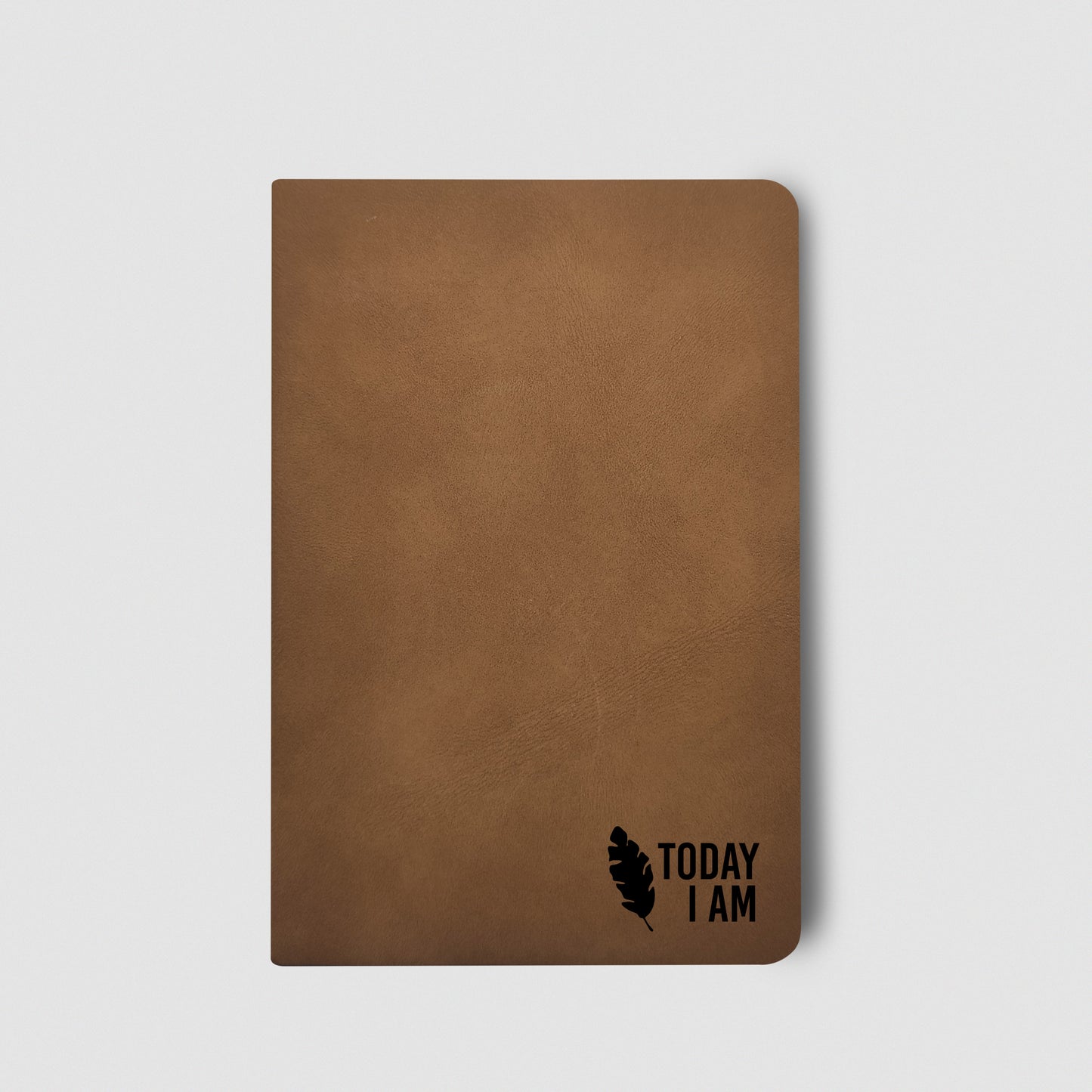 Leather notebook in A6 or A5 size, with inspirational quote, gift for friend or any occasion