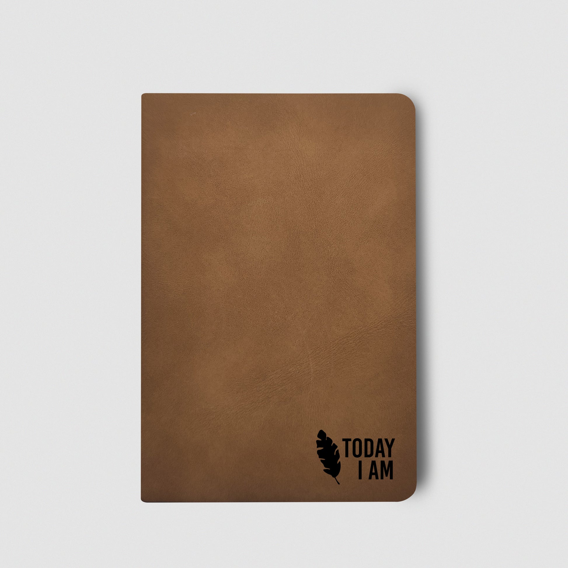 Leather notebook in A6 or A5 size, with inspirational quote, gift for friend or any occasion
