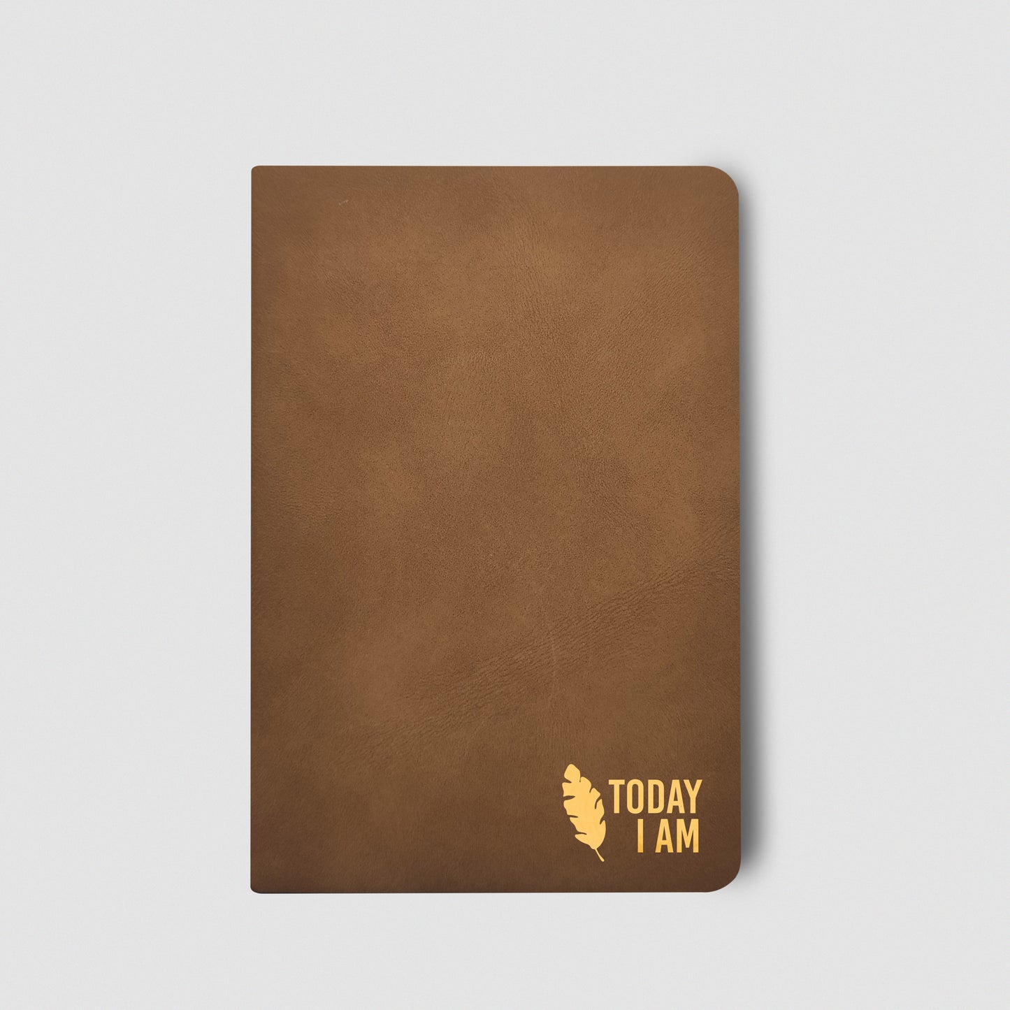 Leather notebook in A6 or A5 size, with inspirational quote, gift for friend or any occasion