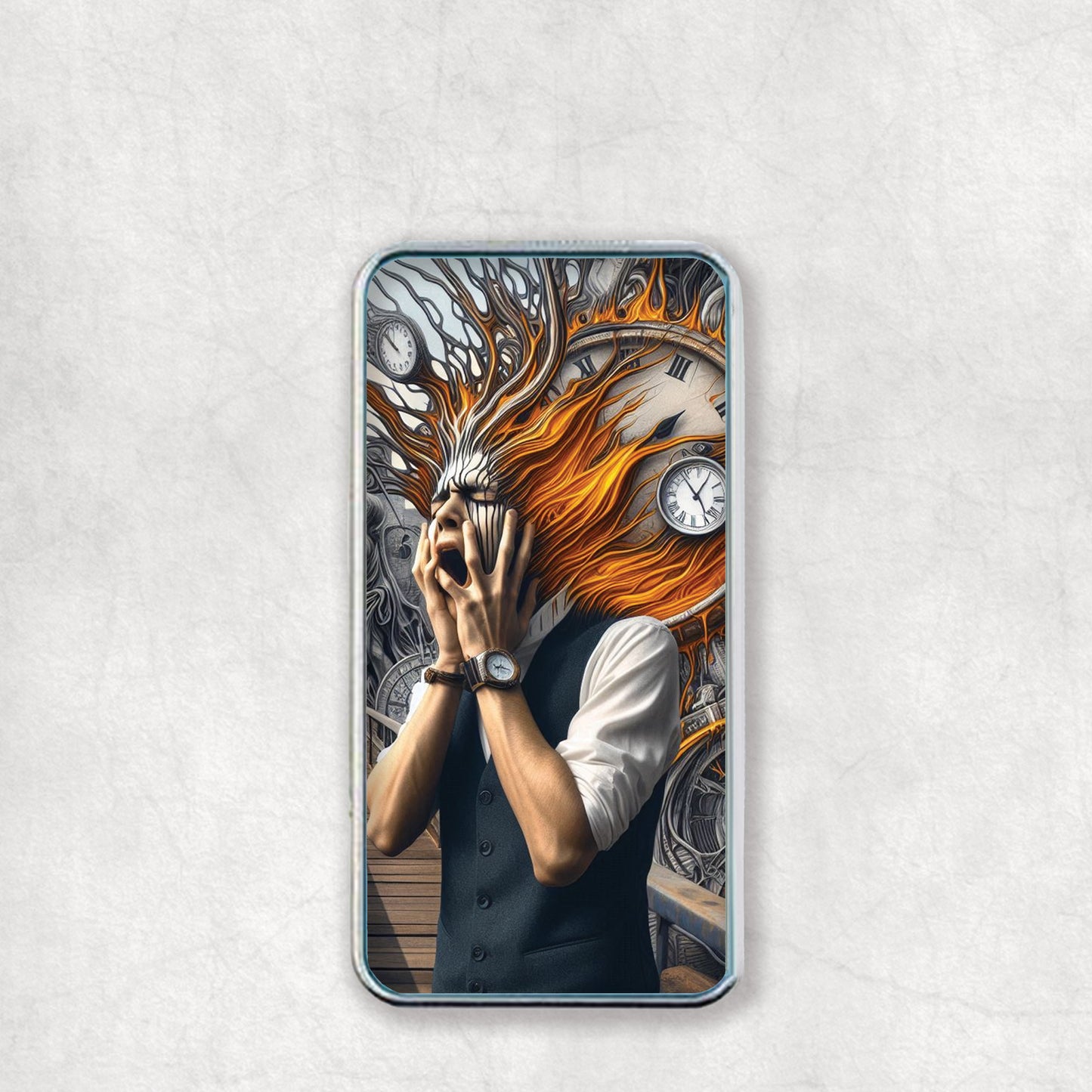 Personalised USB Electric Lighter with a Scream stye art design on the back, a great gift for any occasion.