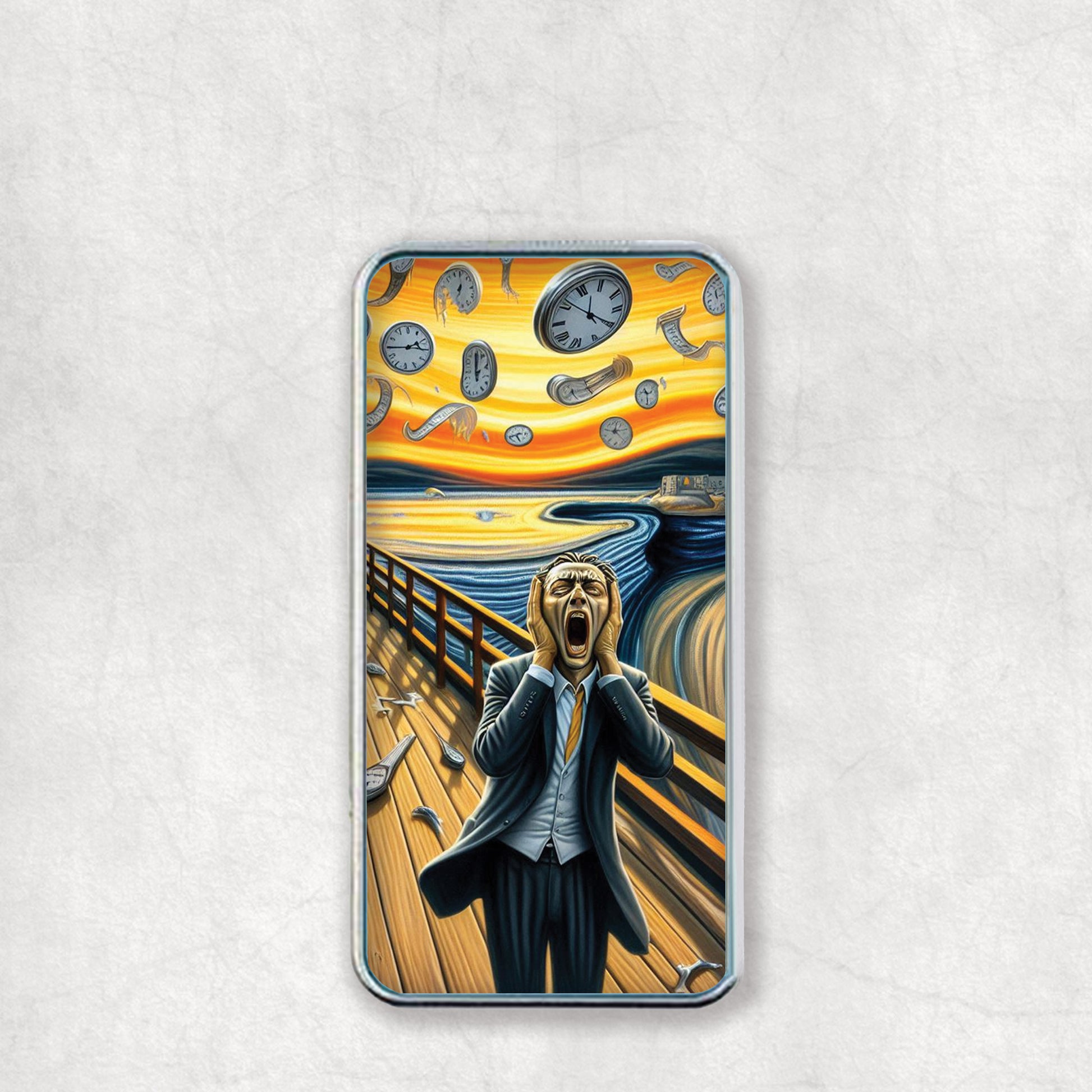 Personalised USB Electric Lighter with a scream & memory style art design on the back, a great gift for any occasion.