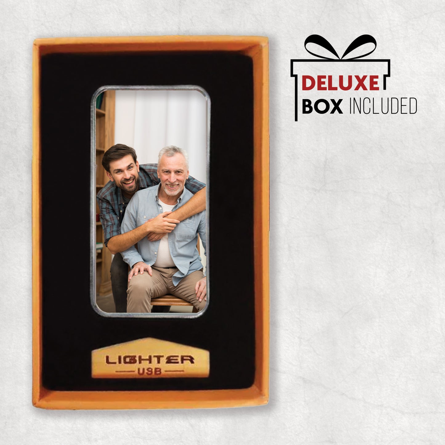 Personalised Photo & My Best Dad | Electric USB Lighter | Father's Day