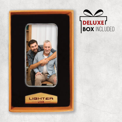 Personalised Photo & My Best Dad | Electric USB Lighter | Father's Day