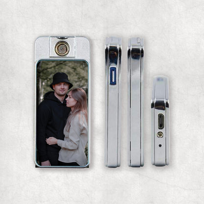 Personalised Photo & Text | Electric USB Lighter | Love