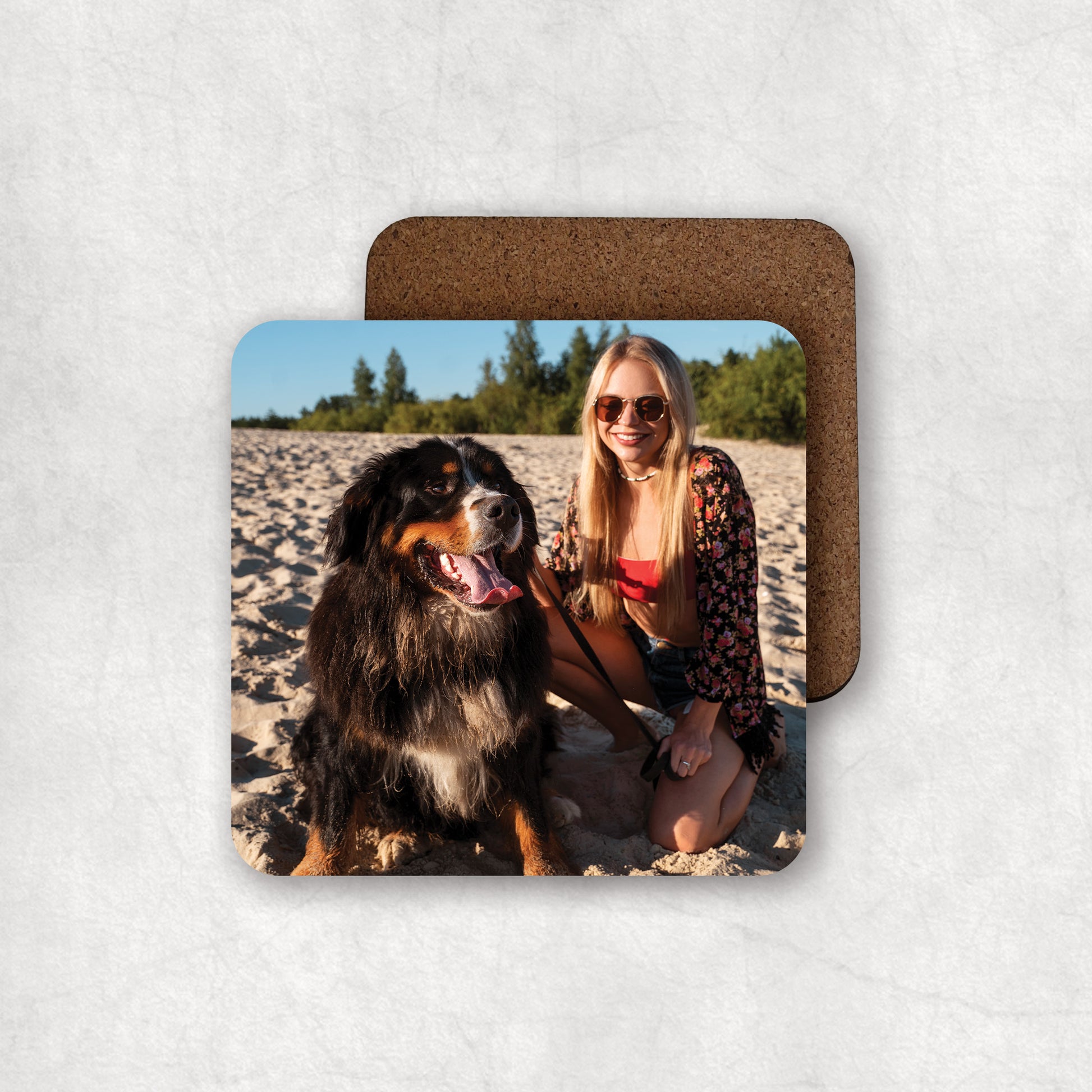 Personalised photo MDF coaster gift for any occasion.