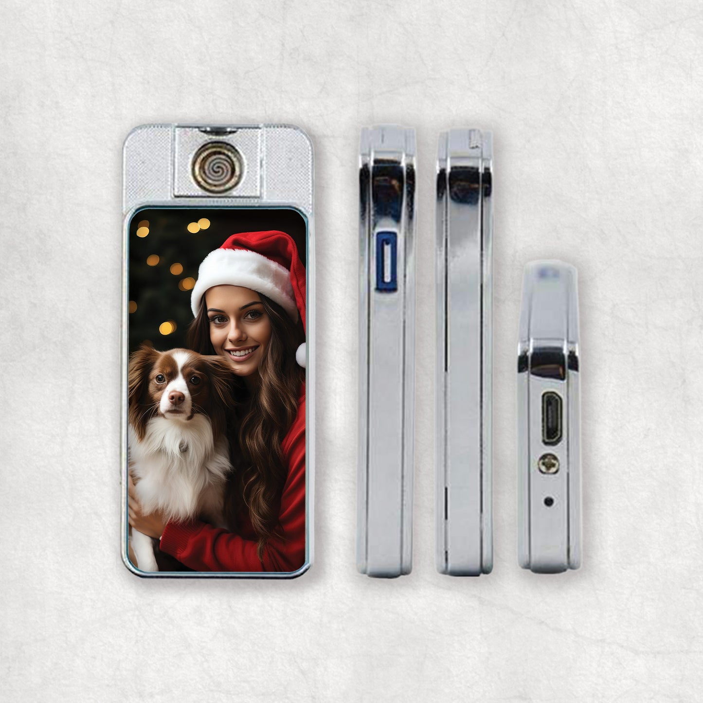 Personalised Christmas Greetings | Electric USB Lighter | Christmas