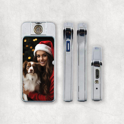 Personalised Christmas Greetings | Electric USB Lighter | Christmas