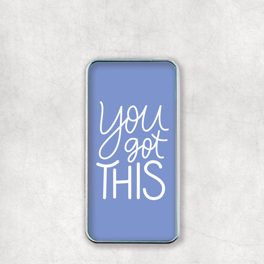 Personalised USB Electric Lighter with 'You got this' text design on the back, a great gift for any occasion.