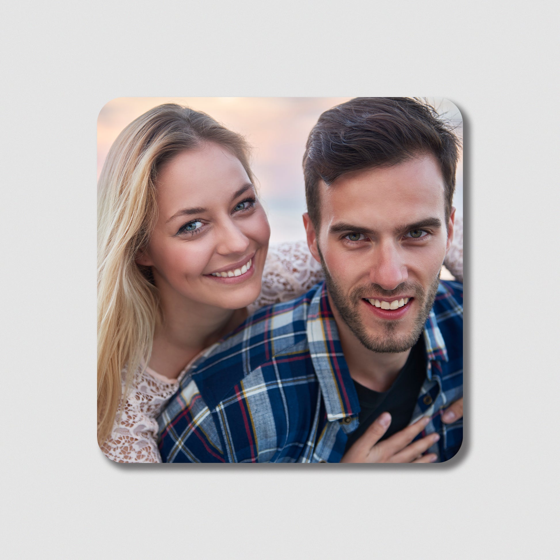 Custom square magnet with your favourite photo, gift for loved one